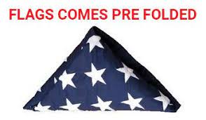 3' X 5' American Pre Folded Flags, Folded American Flag
