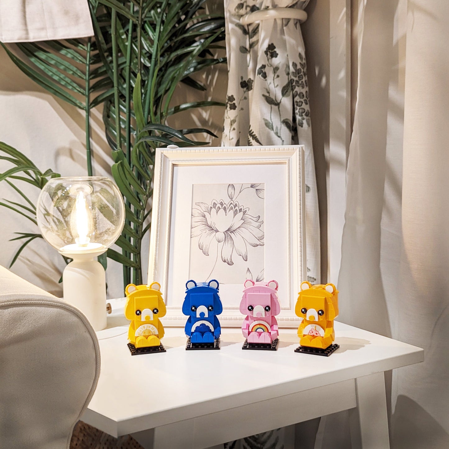 Golden Friendship Bear Brick Building Set - Custom Printed Set - Made Using LEGO® Parts