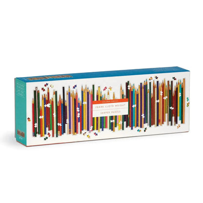 Frank Lloyd Wright Colored Pencils 1000 Piece Panoramic Jigsaw Puzzle Galison