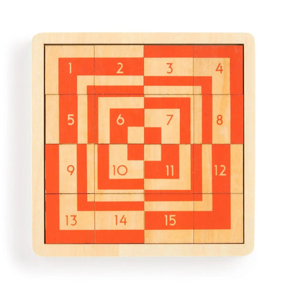 Frank Lloyd Wright Imperial Hotel 2-in-1 Sliding Wood Puzzle Galison