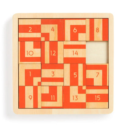 Frank Lloyd Wright Imperial Hotel 2-in-1 Sliding Wood Puzzle Galison