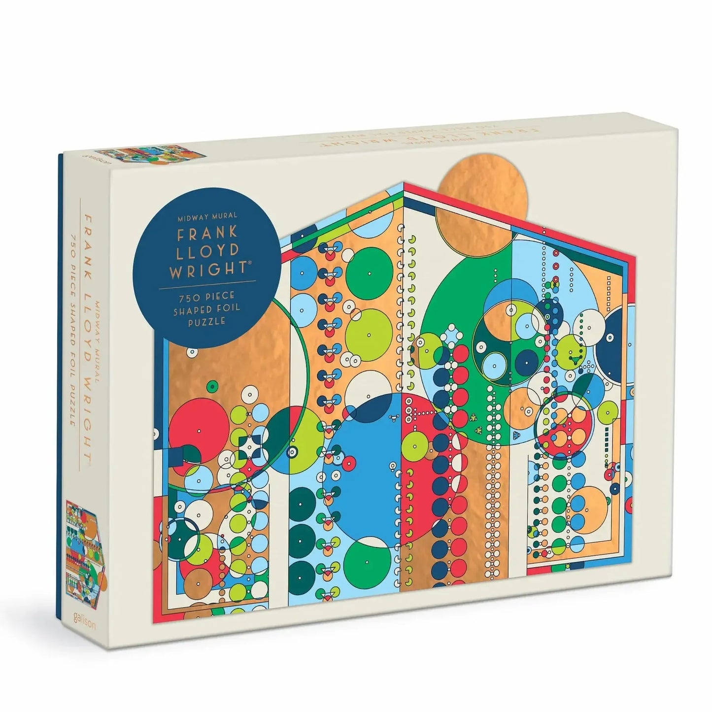 Frank Lloyd Wright Midway Mural 750 Piece Shaped Jigsaw Puzzle Galison
