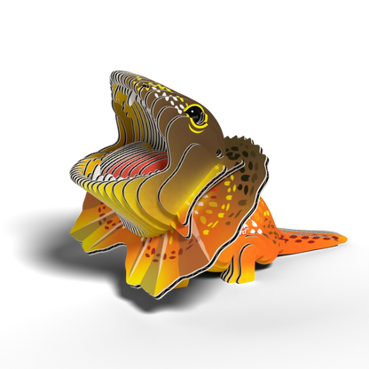 Frilled Lizard 3D Cardboard Model Kit Eugy