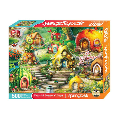Fruitful Dream Village 500 Piece Jigsaw Puzzle Springbok