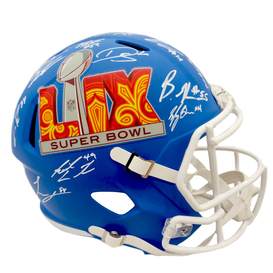 Philadelphia Eagles Team-Signed Super Bowl LIX Champions Helmet - 24 Signatures