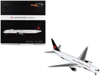 Boeing 767-300F Commercial Aircraft "Air Canada Cargo" (C-GXHM) White with Black Tail "Gemini 200 - Interactive Series" 1/200 Diecast Model Airplane by GeminiJets  free shipping USA