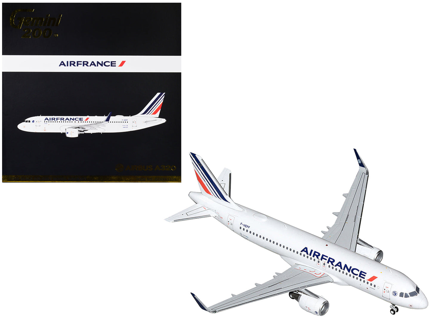 Airbus A320 Commercial Aircraft "Air France" White with Tail Stripes "Gemini 200" Series 1/200 Diecast Model Airplane by GeminiJets  free shipping USA