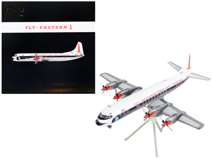 Lockheed L-188 Electra Commercial Aircraft "Eastern Air Lines" White with Blue Stripes "Gemini 200" Series 1/200 Diecast Model Airplane by GeminiJets  free shipping USA