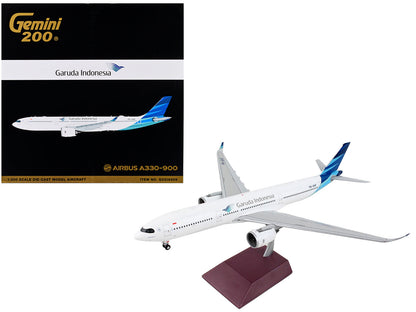 Airbus A330-900 Commercial Aircraft "Garuda Indonesia" White with Blue Tail "Gemini 200" Series 1/200 Diecast Model Airplane by GeminiJets  free shipping USA