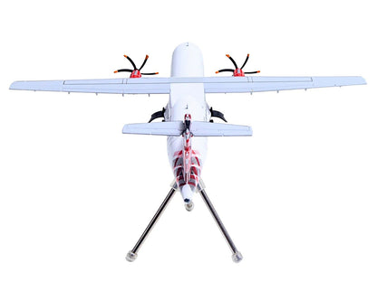ATR 72-600 Commercial Aircraft "Loganair - Scotland's Airline" (G-LMTE) White with Red Plaid Tail "Gemini 200" Series 1/200 Diecast Model Airplane by GeminiJets
