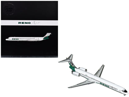 McDonnell Douglas MD-90 Commercial Aircraft "Reno Air" (N905RA) White with Green Tail "Gemini 200" Series 1/200 Diecast Model Airplane by GeminiJets  free shipping USA