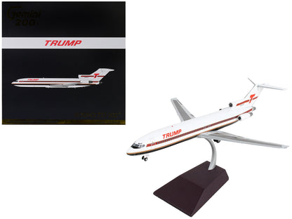 Boeing 727-200 Commercial Aircraft "Trump Shuttle" White with Red Stripes "Gemini 200" Series 1/200 Diecast Model Airplane by GeminiJets  free shipping USA