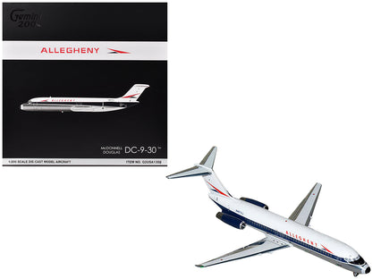 McDonnell Douglas DC-9-30 Commercial Aircraft "Allegheny Airlines" (N967VJ) White with Blue Stripes "Gemini 200" Series 1/200 Diecast Model Airplane by GeminiJets  free shipping USA