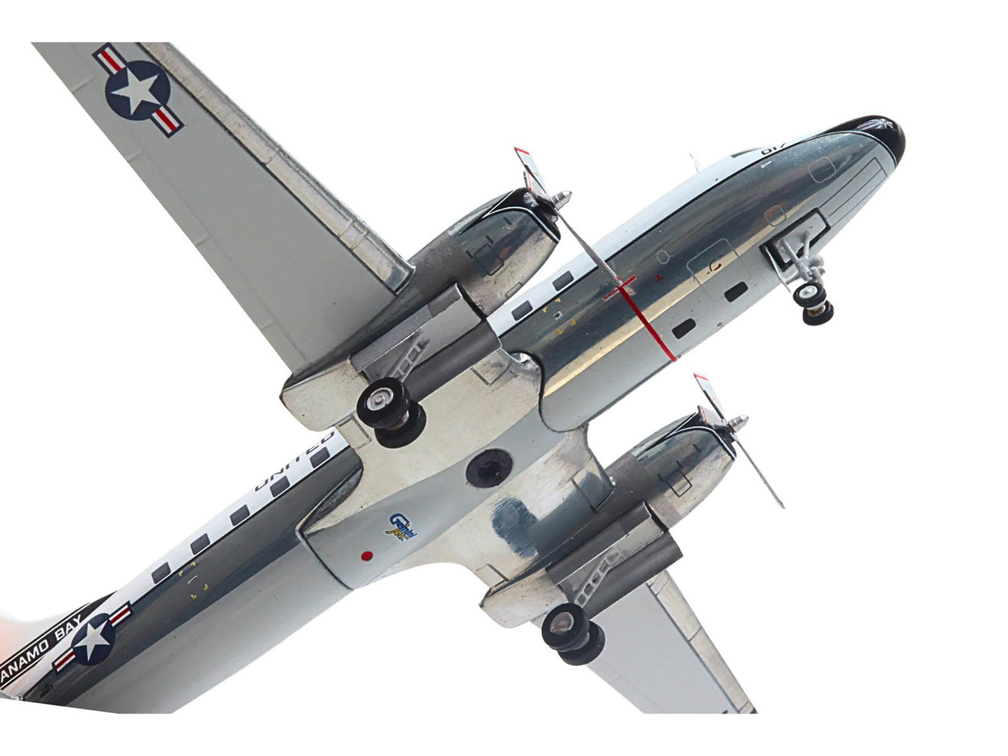 Convair C-131 Samaritan Transport Aircraft "United States Navy - NAS Guantanamo Bay" (141017) White and Gray "Gemini 200" Series 1/200 Diecast Model Airplane by GeminiJets