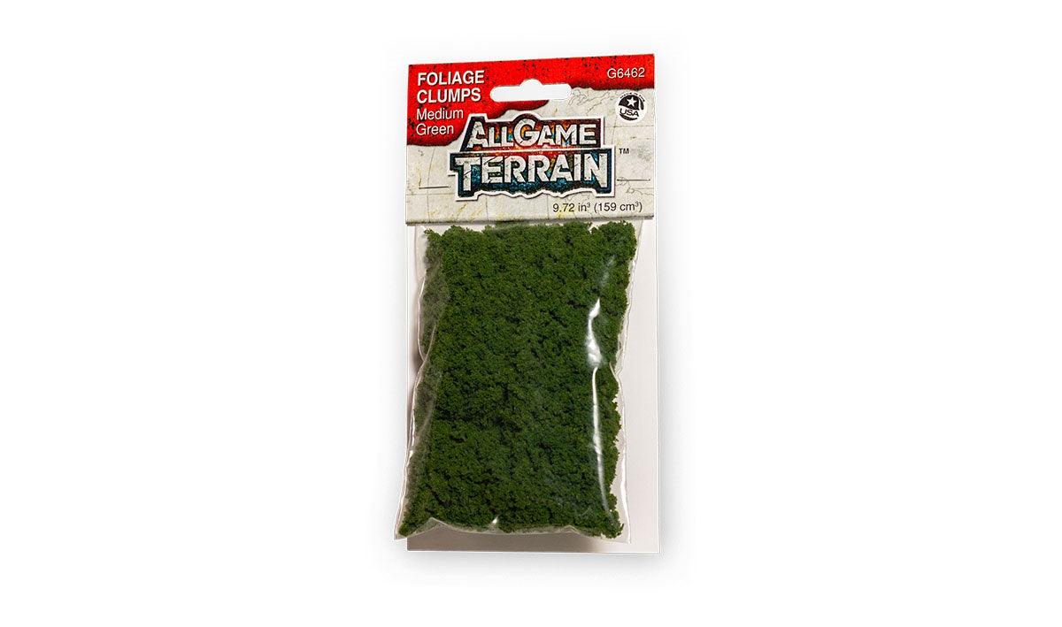 Woodland Scenics G6462 All Game Terrain Foliage Clumps Medium Green