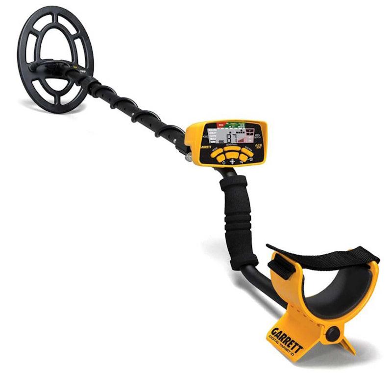Garrett Ace 300 Metal Detector 7" x 10" Coil, Headphones w/Volume Control & More