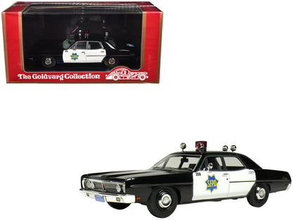 1970 Ford Custom Police Car "San Francisco Police Department" Black and White Limited Edition to 200 pieces Worldwide 1/43 Model Car by Goldvarg Collection  free shipping USA