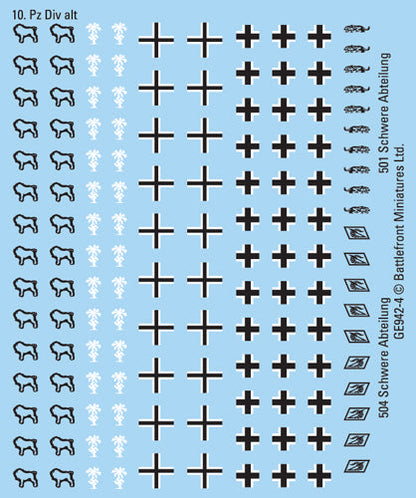 Flames of War: German DAK Decals