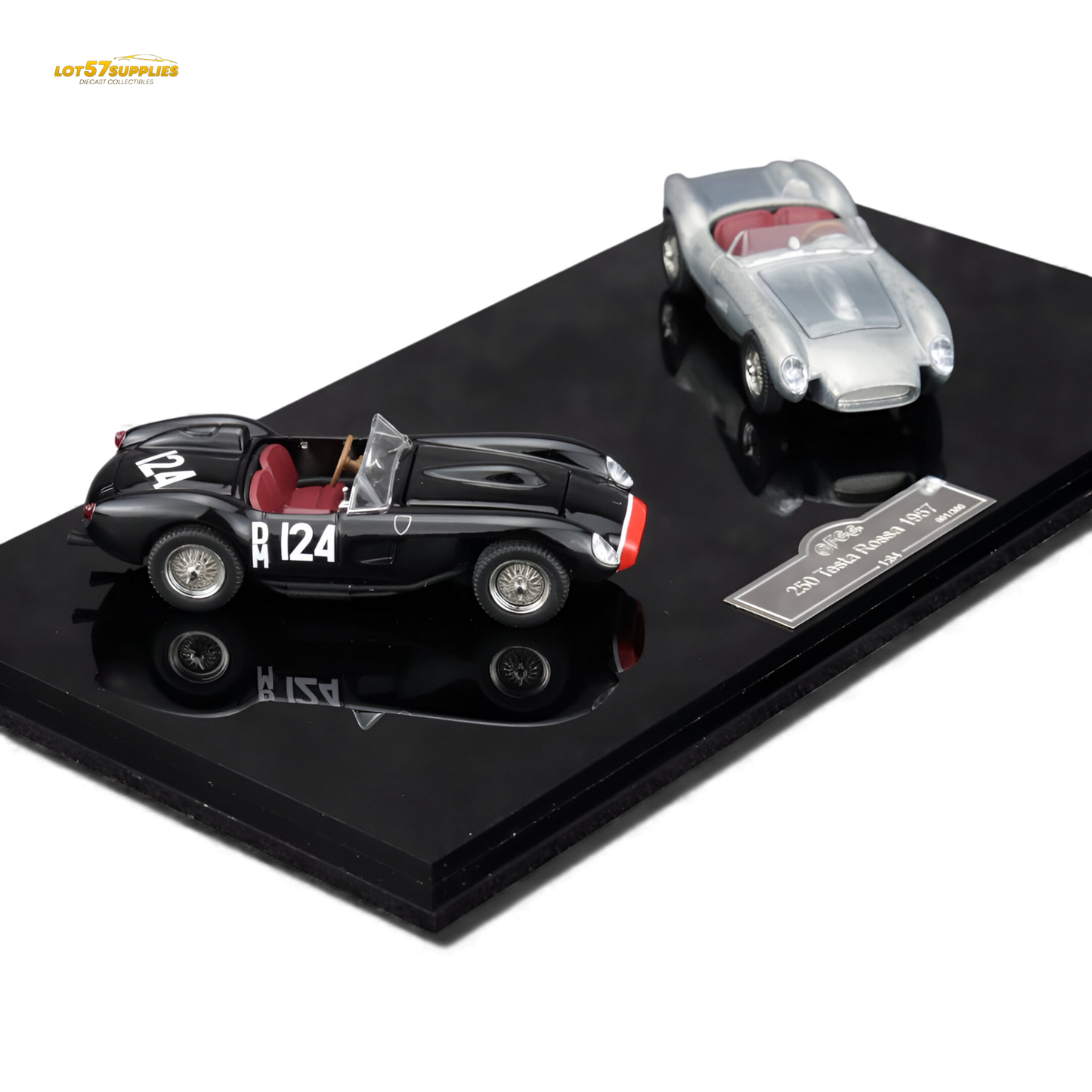 (Pre-Order) GFCC 250 Testa Rossa - Black Beauty Double Car Set 1:64