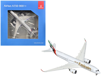 Airbus A350-900 Commercial Aircraft "Emirates Airlines" (A6-EXB) White with Tail Graphics 1/400 Diecast Model Airplane by GeminiJets  free shipping USA