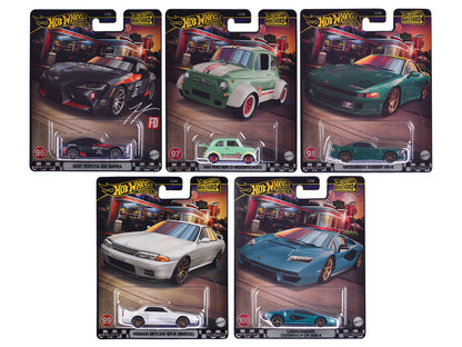 "Boulevard 96-100" 5 piece Set "Premium" 2024 Series Diecast Model Cars by Hot Wheels  free shipping USA