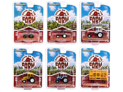 "Down on the Farm" Series Set of 6 pieces Release 7 1/64 Diecast Models by Greenlight  free shipping USA
