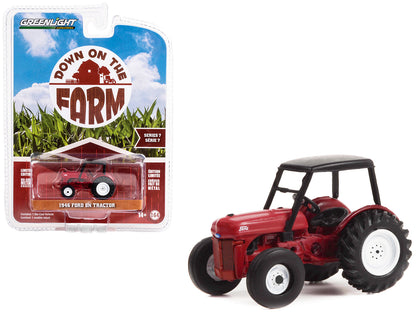 1946 Ford 8N Tractor Red with Black Canopy "Down on the Farm" Series 7 1/64 Diecast Model by Greenlight  free shipping USA