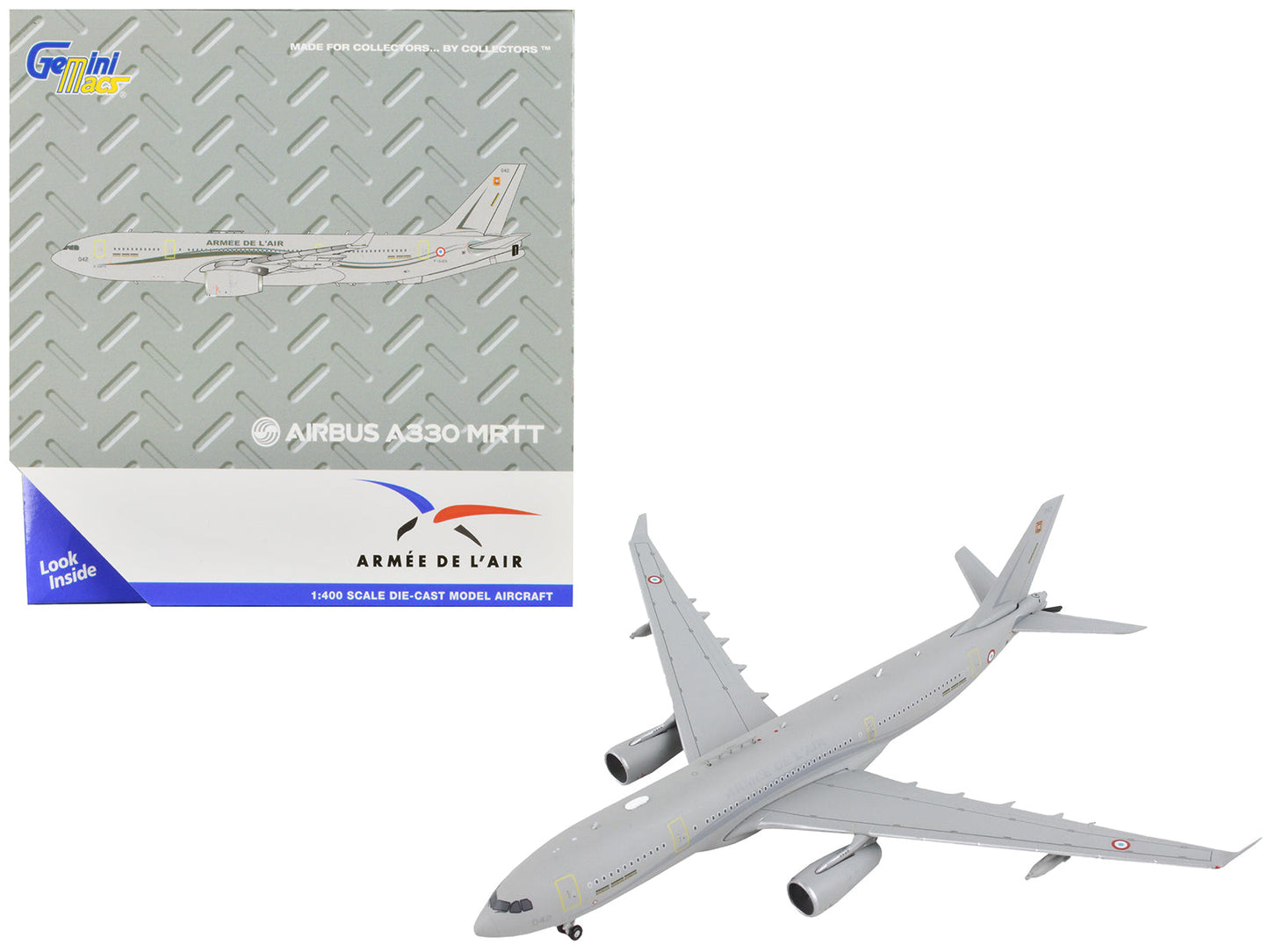 Airbus A330 MRTT Tanker Aircraft "Armee de l'Air - French Air Force" Gray "Gemini Macs" Series 1/400 Diecast Model Airplane by GeminiJets  free shipping USA