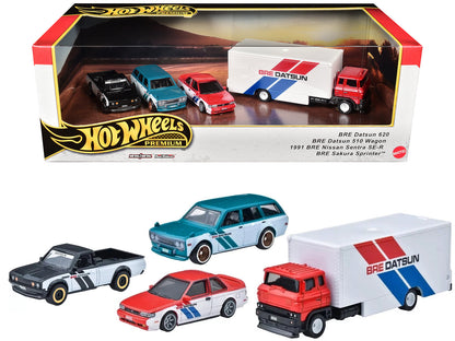 "BRE" Set of 4 pieces Series Hot Wheels "Premium" 2024 Series U Diecast Model Cars by Hot Wheels  free shipping USA