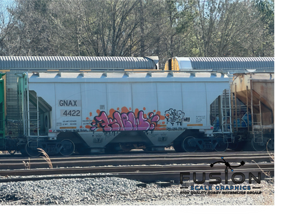HO Scale GNAX Covered Hoppers Patching and Numbering Decal Set Sign Font Type