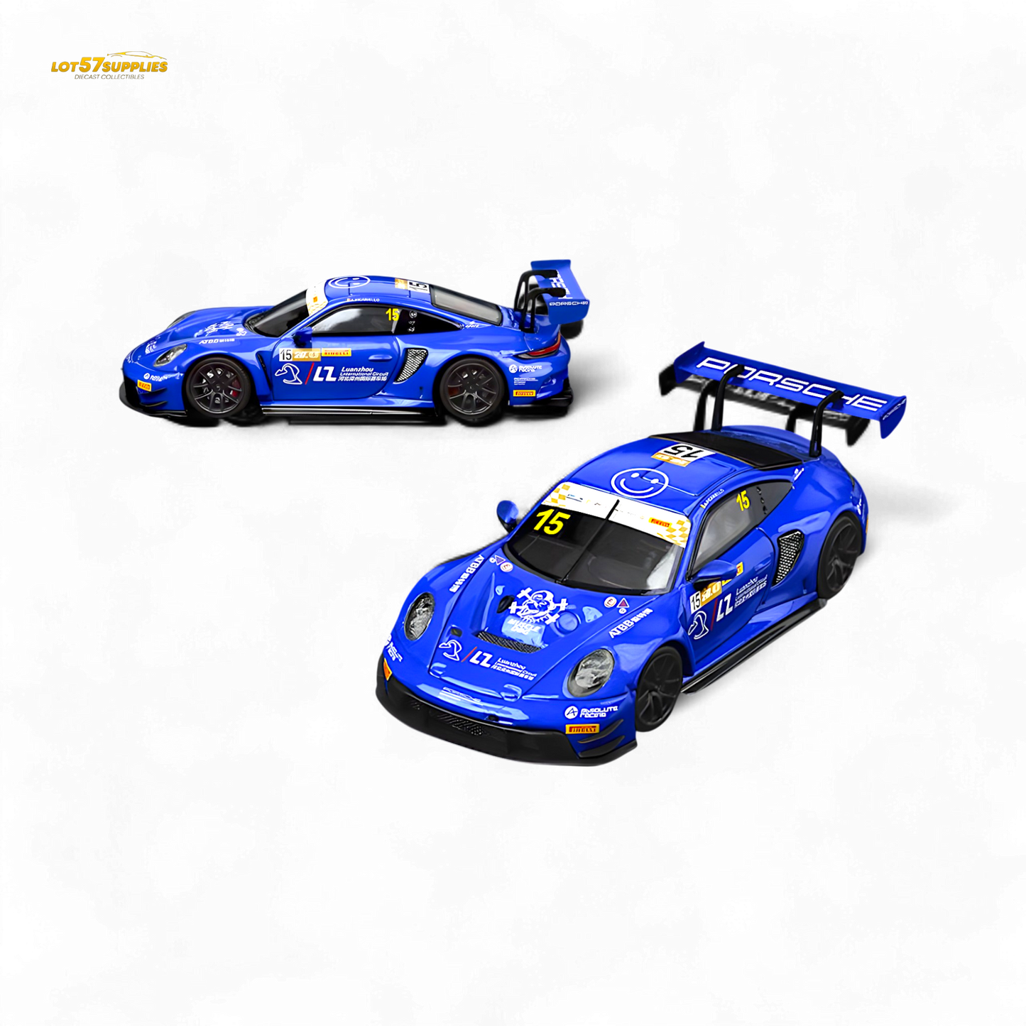 SR STAR RACE Porsche 911 GT3 Racing Blue No.15 Racing 1:64