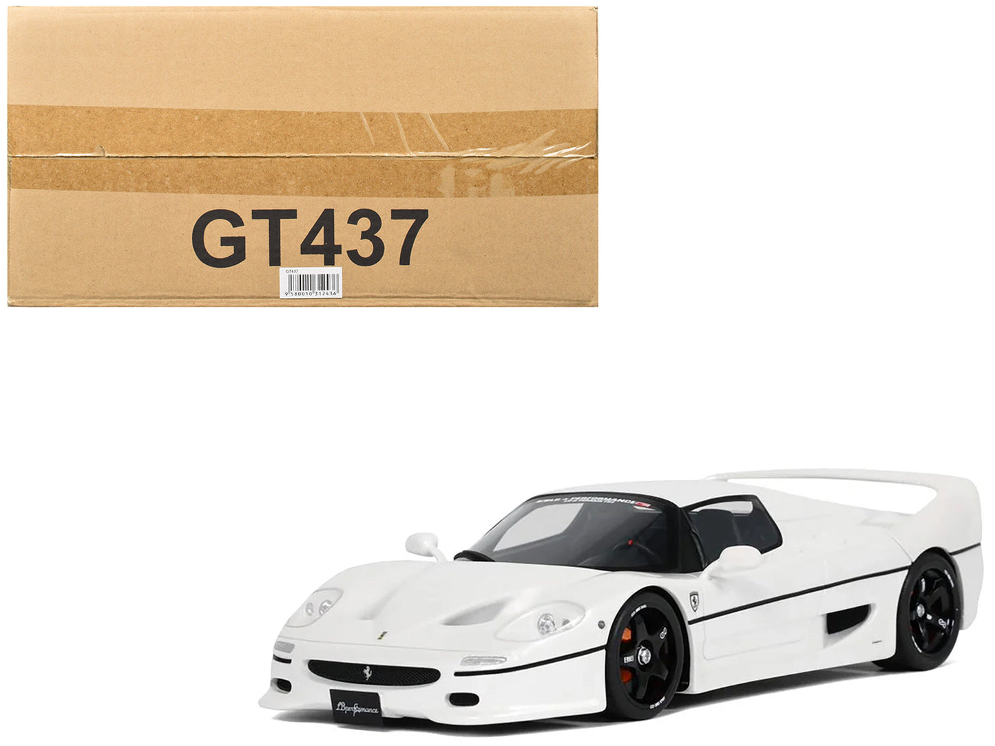 2013 LB-Works F50 White 1/18 Model Car by GT Spirit  free shipping USA