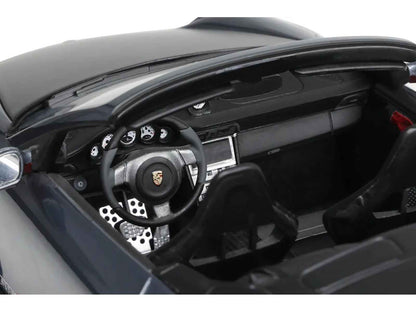 Porsche 911 LB-Works Alpha 9 Gray with Black Hood 1/18 Model Car by GT Spirit
