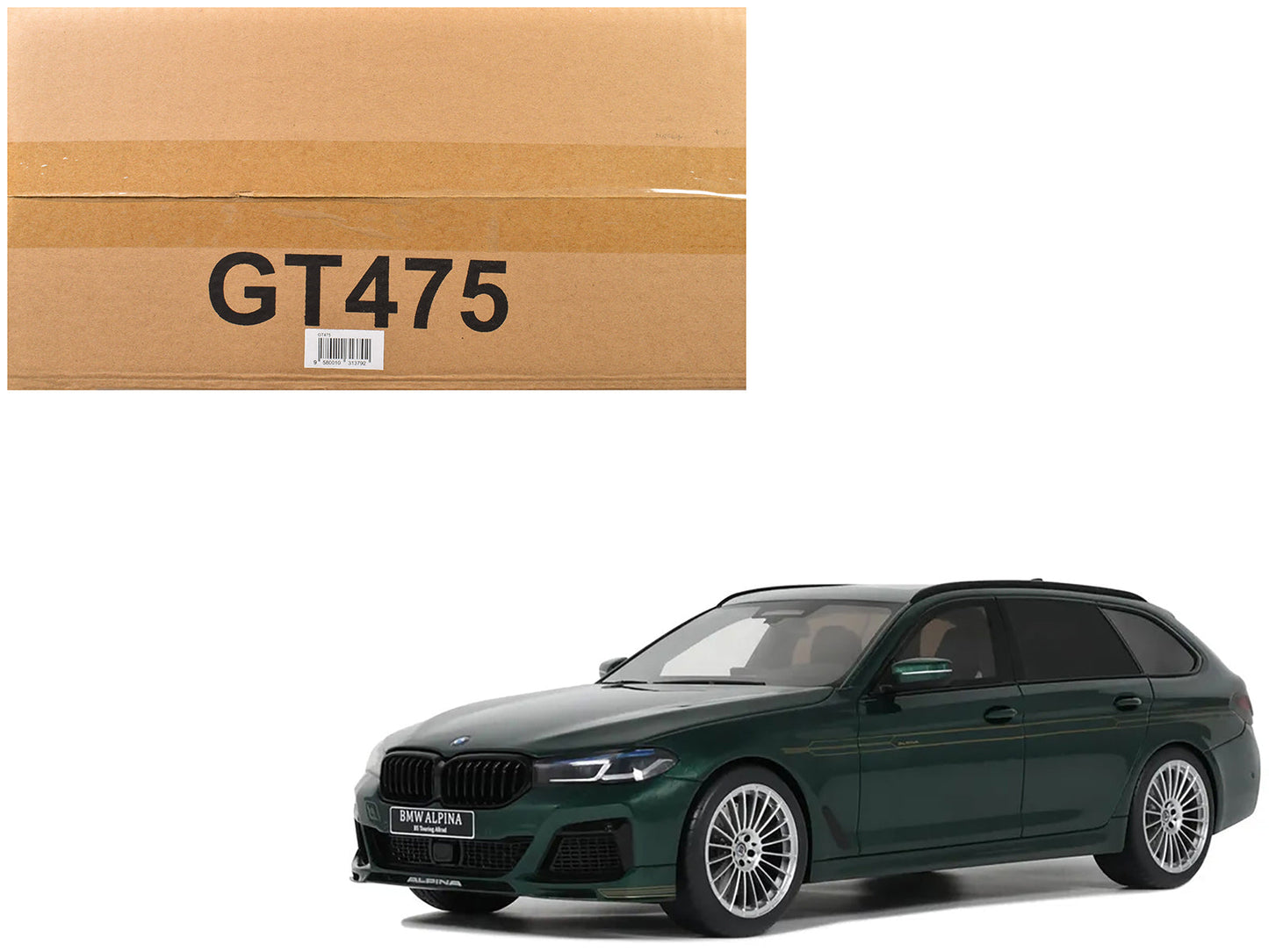 2023 BMW Alpina B5 Touring Green Metallic 1/18 Model Car by GT Spirit  free shipping USA