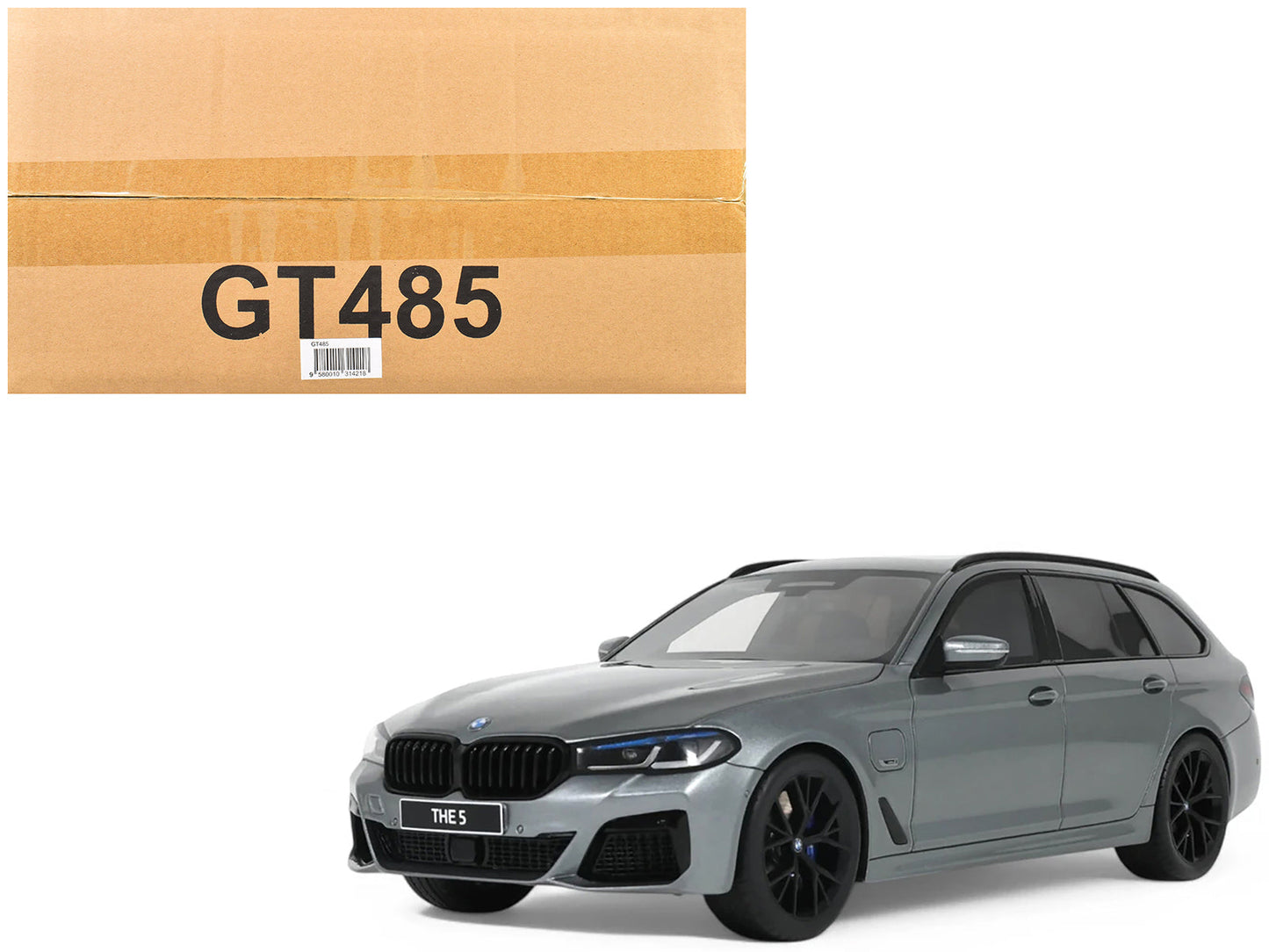 2023 BMW 530E XDrive M Silver Metallic 1/18 Model Car by GT Spirit  free shipping USA