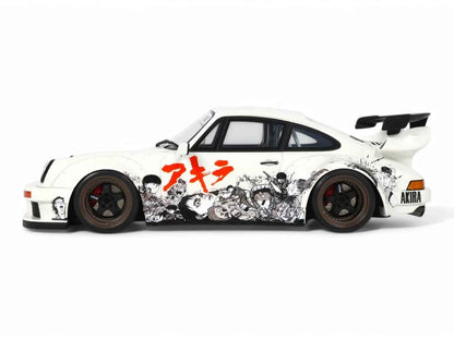 2024 RWB Akira White with Graphics "Akira" (1988) Movie 1/18 Model Car by GT Spirit