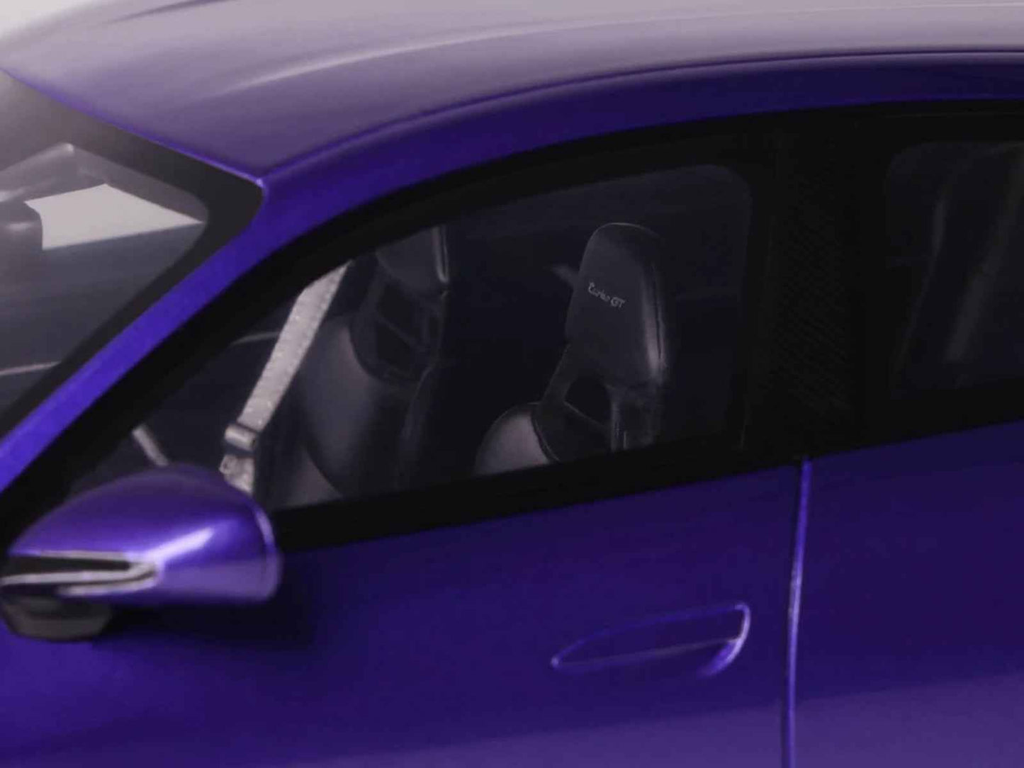 2023 Porsche Taycan Turbo GT Purple Sky Metallic 1/18 Model Car by GT Spirit