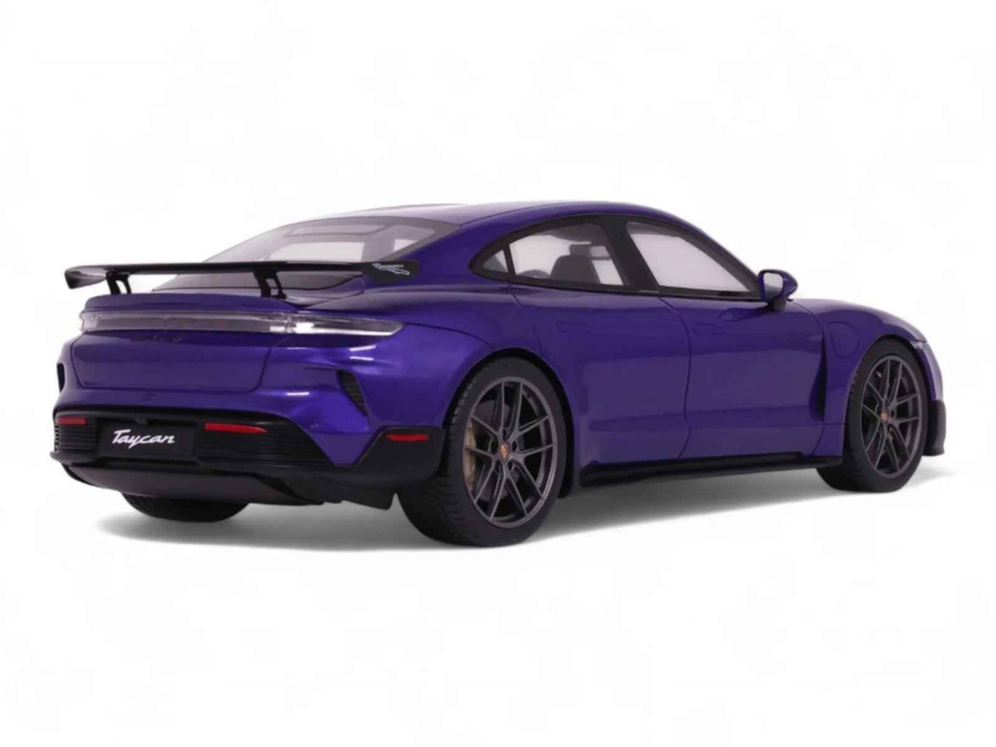 2023 Porsche Taycan Turbo GT Purple Sky Metallic 1/18 Model Car by GT Spirit