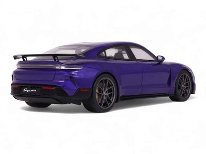 2023 Porsche Taycan Turbo GT Purple Sky Metallic 1/18 Model Car by GT Spirit