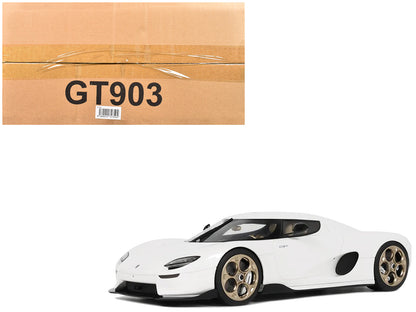 2024 Koenigsegg CC850 Crystal White 1/18 Model Car by GT Spirit  free shipping USA