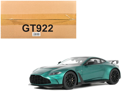 2023 Aston Martin Vantage V12 British Racing Green with Black Hood and Top 1/18 Model Car by GT Spirit  free shipping USA