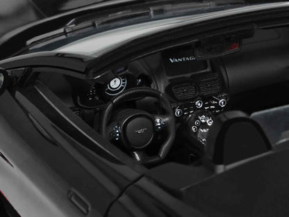 2023 Aston Martin V12 Vantage Roadster Onyx Black 1/18 Model Car by GT Spirit
