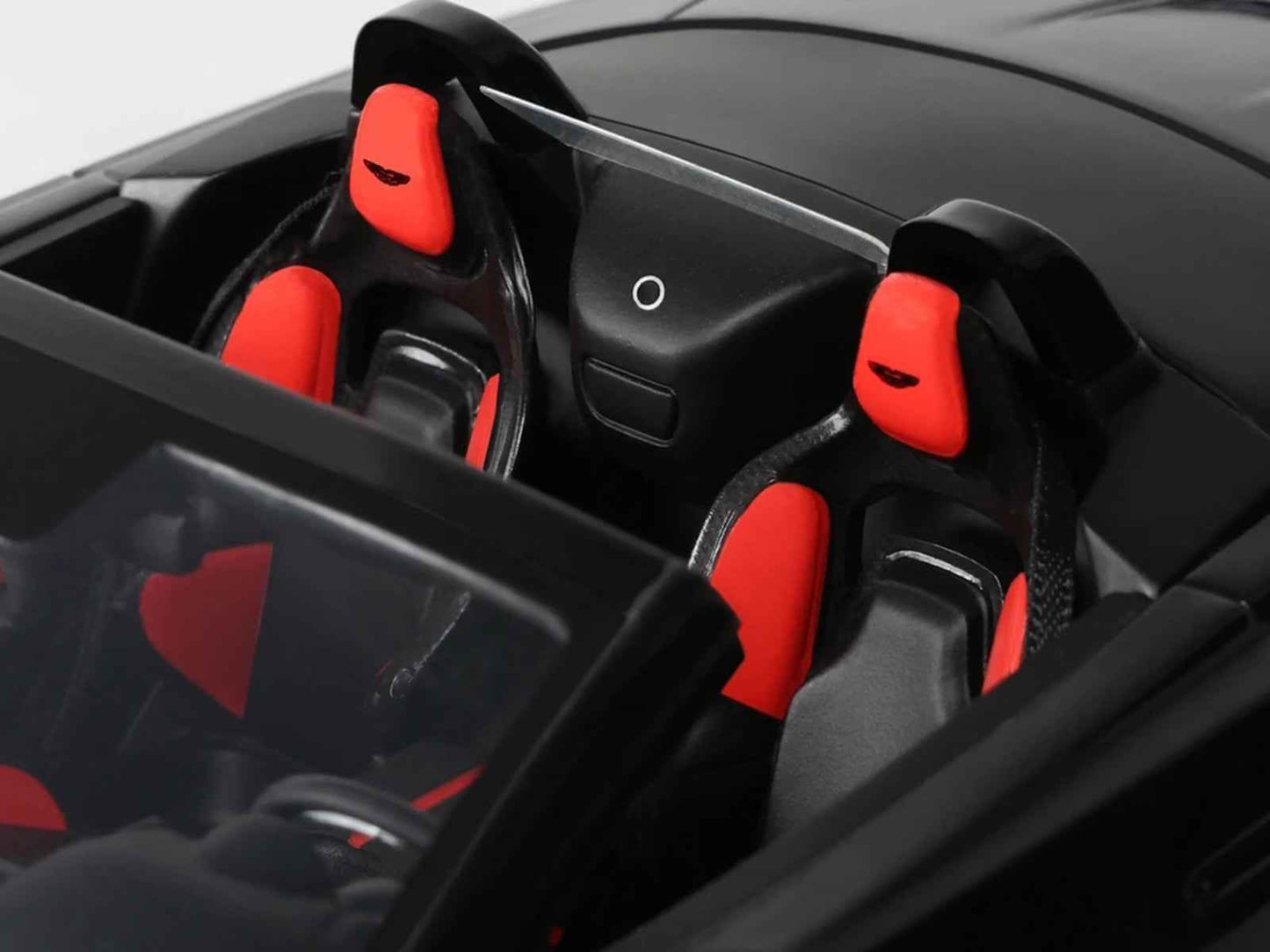 2023 Aston Martin V12 Vantage Roadster Onyx Black 1/18 Model Car by GT Spirit