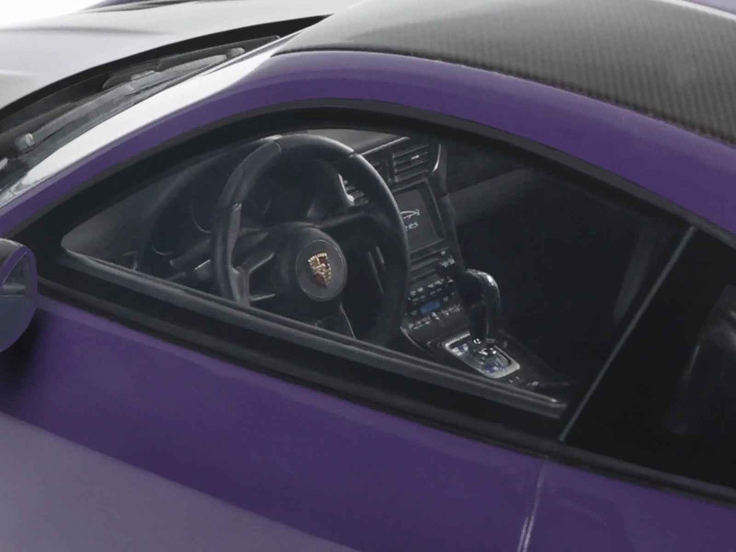 2021 Porsche 911 (991.2) GT2 RS Ultraviolet Metallic with Carbon Stripes 1/18 Model Car by GT Spirit