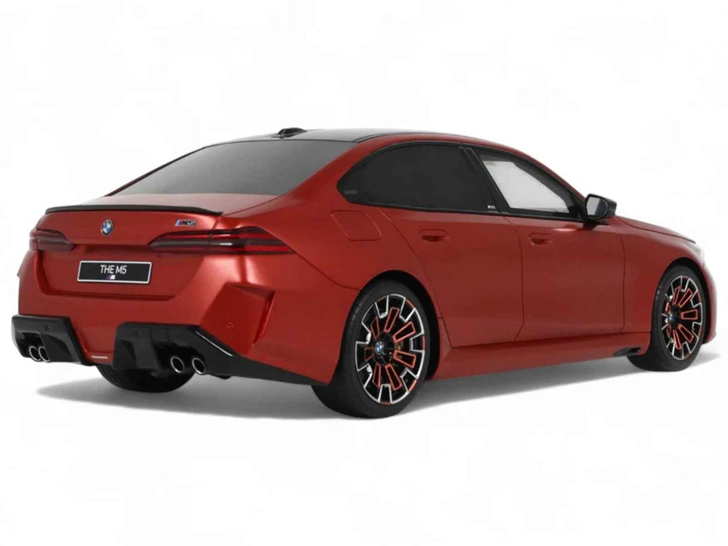 2025 BMW M5 (G90) Pebble Beach Edition Fire Orange Metallic with Black Top 1/18 Model Car by GT Spirit