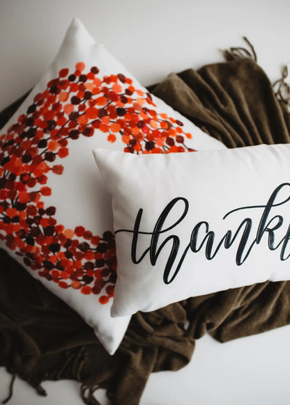 Gather Lumbar Pillow | Pillow Cover 18 x 12 | Primitive Decor | Fall Decor | Room Decor | Decorative Pillows | Gift for her | Sofa Pillows by UniikPillows