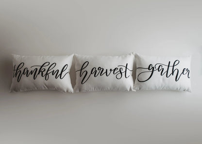 Gather Lumbar Pillow | Pillow Cover 18 x 12 | Primitive Decor | Fall Decor | Room Decor | Decorative Pillows | Gift for her | Sofa Pillows by UniikPillows