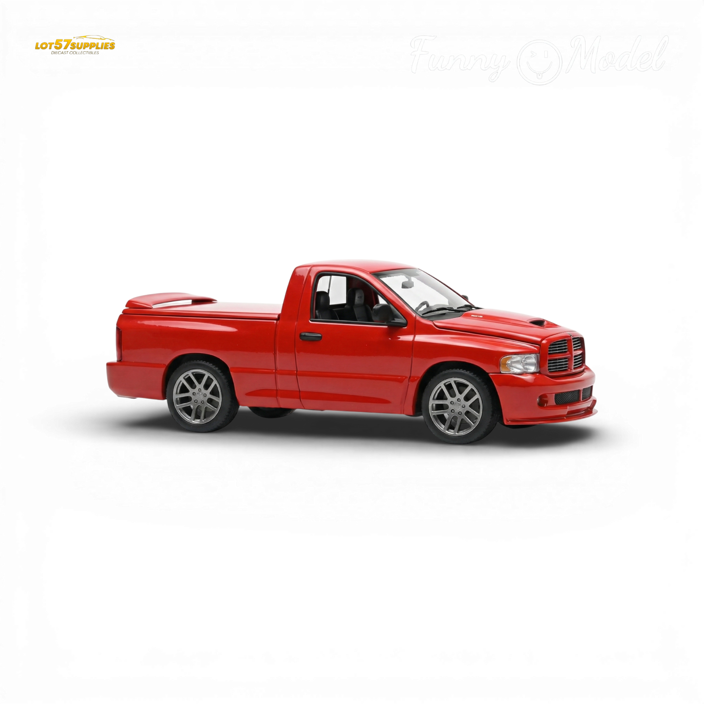 (Pre-Order) Funny Model 2004 Dodge RAM SRT-10 - Flame Red 1:64