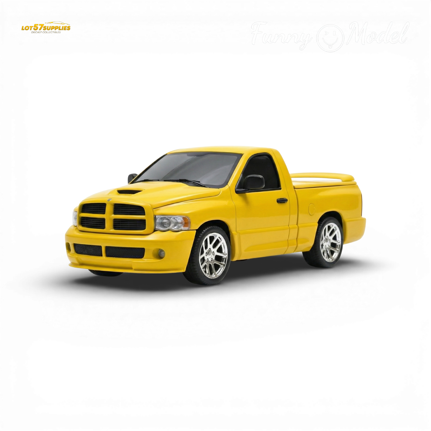 (Pre-Order) Funny Model 2004 Dodge RAM SRT-10 - Yellow Fever 1:64