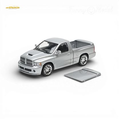 (Pre-Order) Funny Model 2004 Dodge RAM SRT-10 - Bright Silver Metallic 1:64